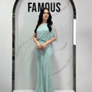 ชุดราตรีสีเขียว-สีฟ้า อก 36/ เอว 30/ สะโพก 40